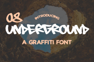 08 Underground: A Bold, Legible Graffiti Typeface for Campaigns