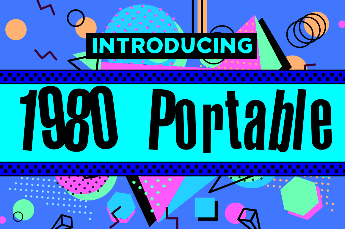 1980 Portable: A Retro Sans Serif Font That Pops in Campaign Visuals