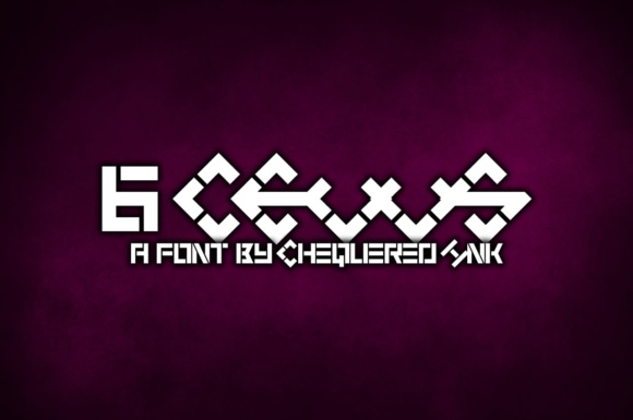 6 Cells Display Font for Small Business Branding
