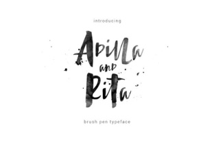 Adilla and Rita: A Warm, Hand-Brushed Script Font for Handmade Creators