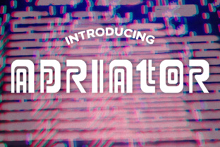 Adriator: A Glitchy, Retro Typeface That Makes Handmade Labels Pop
