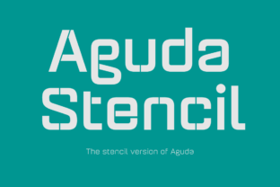 Aguda Stencil Family: A Bold, Readable Sans Serif for Editorial Design