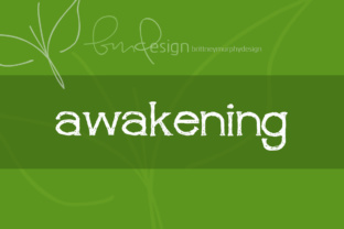 Awakening: A Sketchy Display Font That Adds Warmth to Digital Branding
