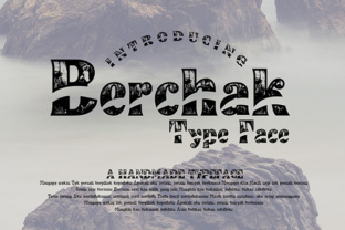 Berchak: A Decorative Font That Earns Its Place