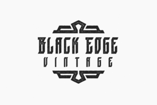 Black Edge Vintage: A Bold, Readable Blackletter Font for Campaigns