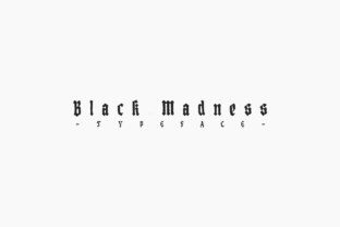 Black Madness: A Bold Blackletter Font for Campaign Headlines