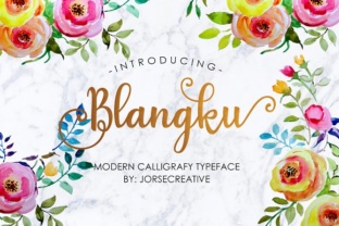 Blangku: A Fluid Script Font for Editorial Design