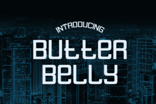 Butter Belly: A Soft, Squared Display Typeface for Thoughtful Design