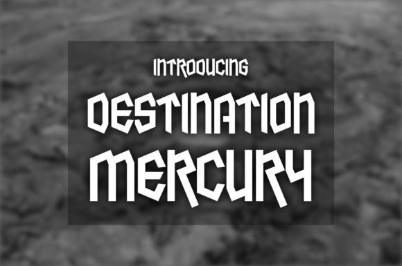 Destination Mercury: A Bold Display Font for Campaign Headlines