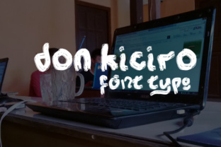 Donkiciro: A Hand-Painted Script Font That Cuts Through the Feed