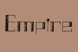 Empire Font: A Decorative Typeface That Commands Attention