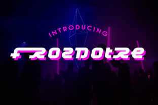 Frozdotre: A Nostalgic Display Font That Cuts Through the Feed
