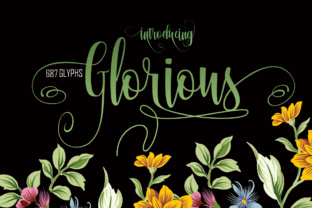 Glorious: A Handwritten Script Font for Editorial Warmth