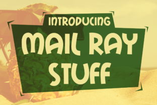 Mail Ray Stuff: A Playful Sans Serif Display Font for Youthful Branding