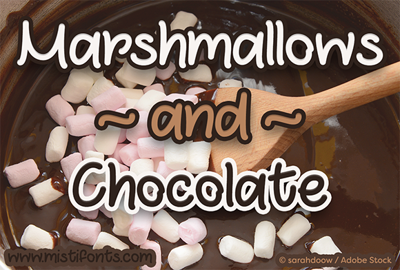Marshmallows and Chocolate Font: A Quirky Handwritten Typeface for Crafters