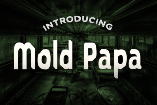 Mold Papa: A Grungy Display Font for Campaign Headlines