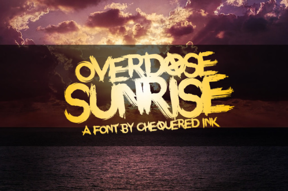 Overdose Sunrise: A Bold, Warm Display Font for Standout Branding
