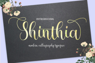 Shinthia: A Handmade Script Font for Editorial Elegance