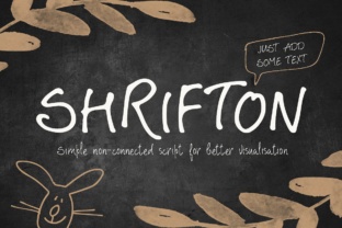 Shrifton: A Warm, Handwritten Script Font for Makers