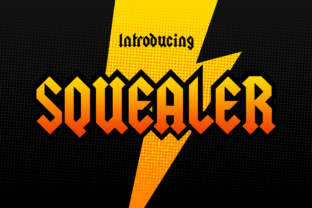 Squealer Font: A Hard-Rock Black Letter for Edgy Displays