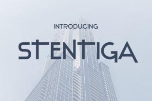 Stentiga: A Display Font That Cuts Through the Feed