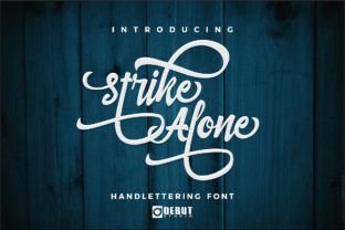 Strike Alone: A Thoughtful Script Font for Editorial Moments
