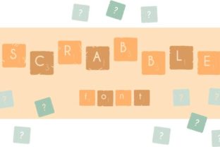 The Scrabble Font: A Playful, Tile-Inspired Display Typeface for Crafters
